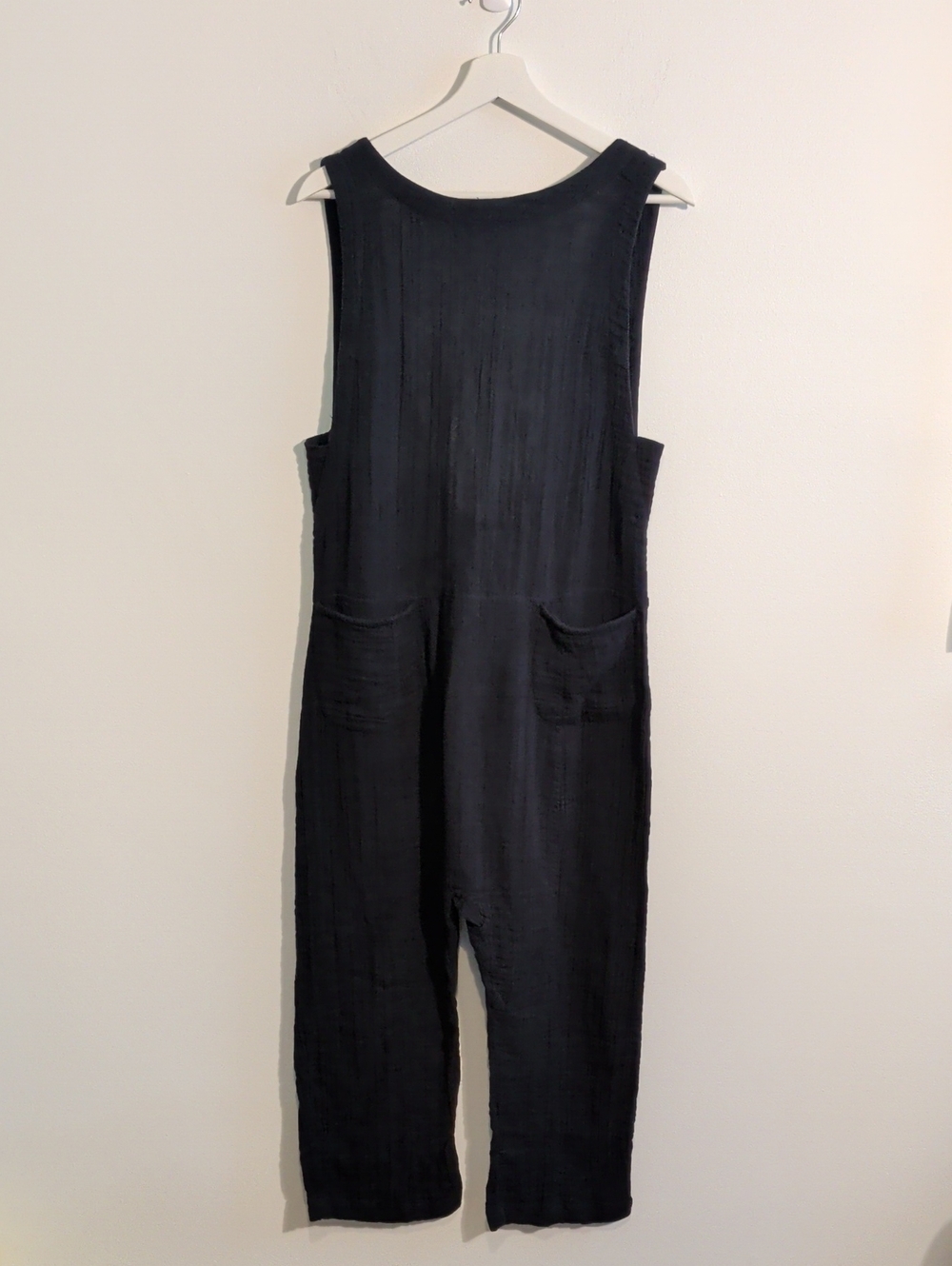 FREE PEOPLE sleeveless cotton overalls with back tie - size xs / s